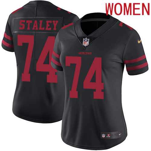 2019 Women San Francisco 49ers #74 Staley black Nike Vapor Untouchable Limited NFL Jersey